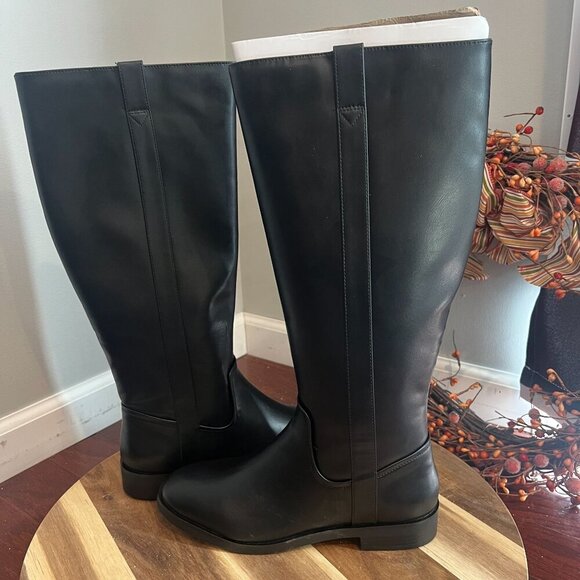 Style & Co Josephine Equestrian Riding Boots 8M Black Smooth - Picture 10 of 11